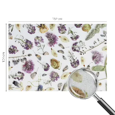 Autocolante de parede fotográfico com motivo de flores secas