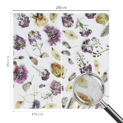 Autocolante de parede fotográfico Flores secas