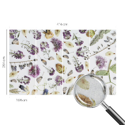 Autocolante de parede fotográfico Flores secas
