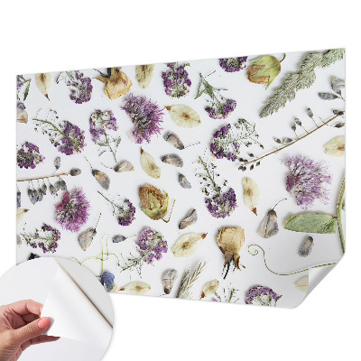 Autocolante de parede fotográfico Flores secas