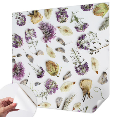 Autocolante de parede fotográfico Flores secas