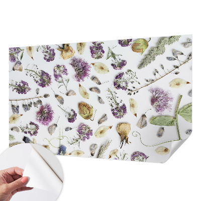 Autocolante de parede fotográfico Flores secas