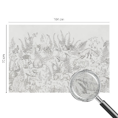 Papel de parede para criança Animais da floresta