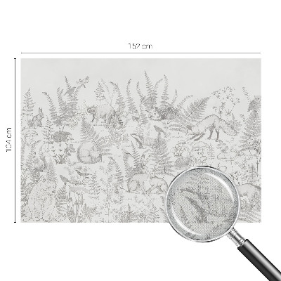 Papel de parede para criança Animais da floresta