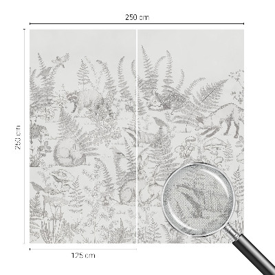 Papel de parede para criança Animais da floresta