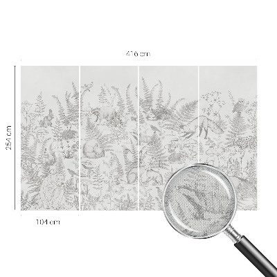 Papel de parede para criança Animais da floresta