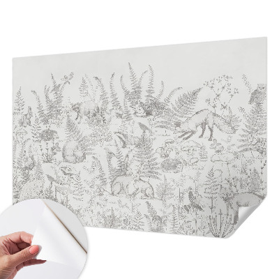Papel de parede para criança Animais da floresta