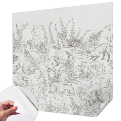 Papel de parede para criança Animais da floresta