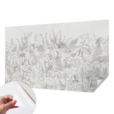 Papel de parede para criança Animais da floresta