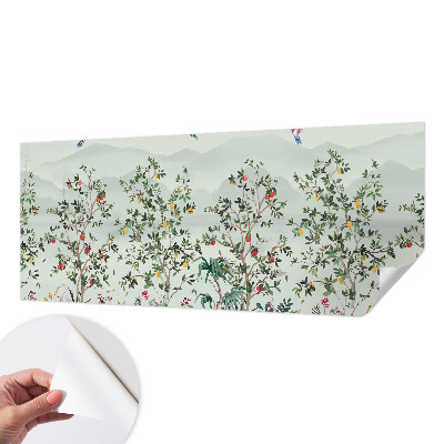 Papel de parede infantil Árvores exóticas
