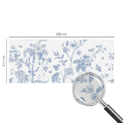 Papel de parede autocolante para sala Estampa floral