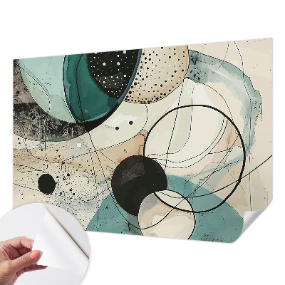 Papel de parede autocolante Círculos coloridos