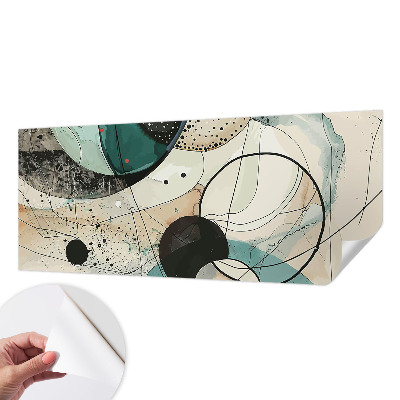 Papel de parede autocolante Círculos coloridos