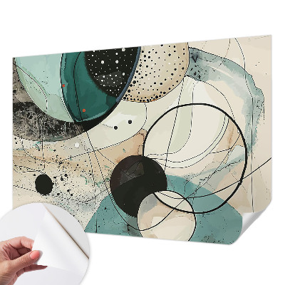 Papel de parede autocolante Círculos coloridos