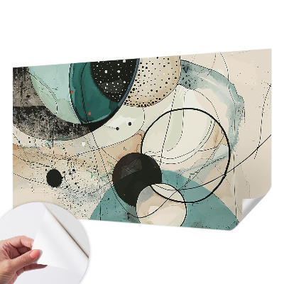 Papel de parede autocolante Círculos coloridos