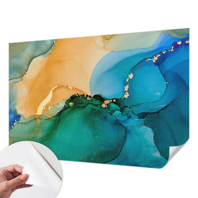 Papel de parede 3D Ondas coloridas
