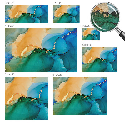Papel de parede 3D Ondas coloridas