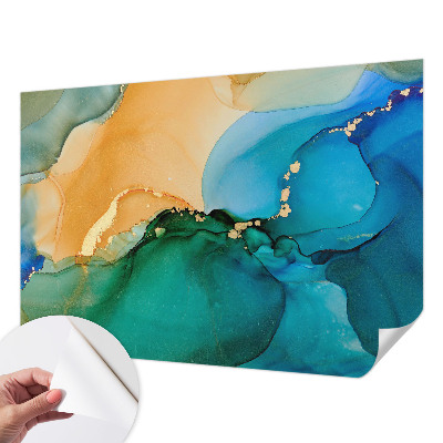 Papel de parede 3D Ondas coloridas
