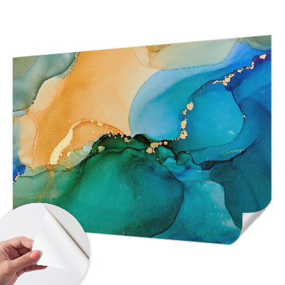 Papel de parede 3D Ondas coloridas