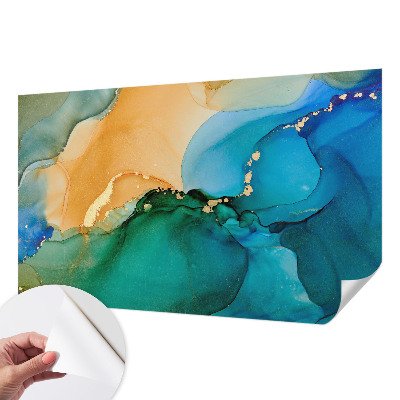 Papel de parede 3D Ondas coloridas