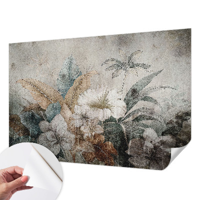 Papel de parede autocolante para quarto com estampa 'Sonho de flores'