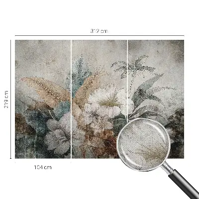 Papel de parede autocolante para quarto com estampa 'Sonho de flores'