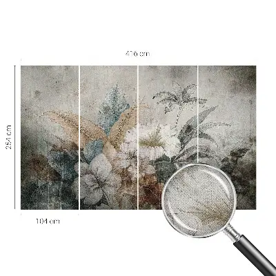 Papel de parede autocolante para quarto com estampa 'Sonho de flores'