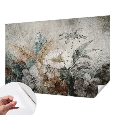 Papel de parede autocolante para quarto com estampa 'Sonho de flores'