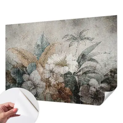 Papel de parede autocolante para quarto com estampa 'Sonho de flores'