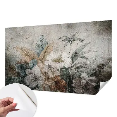 Papel de parede autocolante para quarto com estampa 'Sonho de flores'