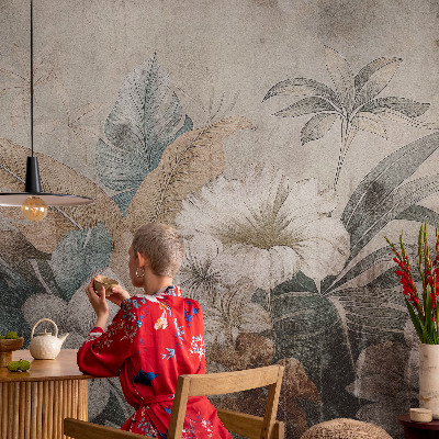 Papel de parede autocolante para quarto Sonho de flores