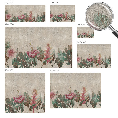 Papel de parede para criança Flora sutil