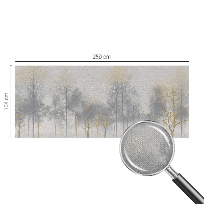 Papel de parede autocolante para sala Harmonia da floresta
