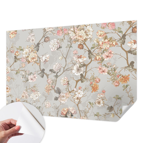 Papel de parede infantil Padrão romântico