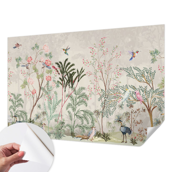 Papel de parede para criança oásis tropical