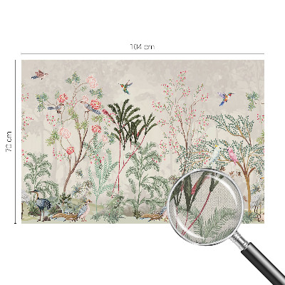 Papel de parede para criança oásis tropical