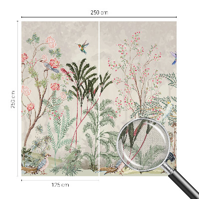 Papel de parede para criança oásis tropical