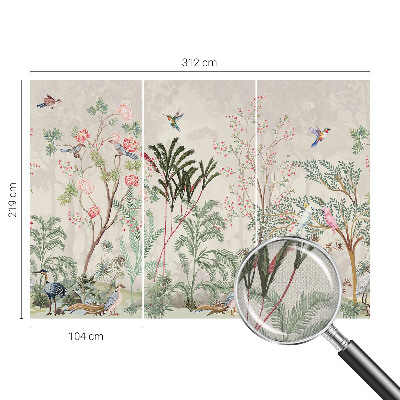 Papel de parede para criança oásis tropical