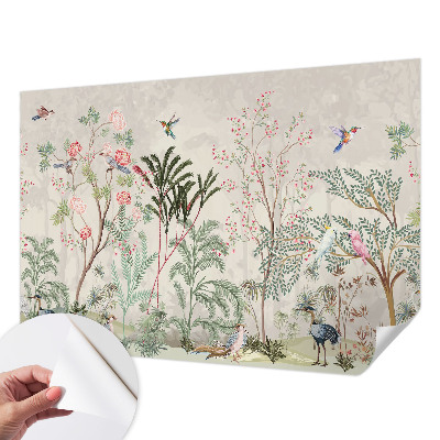 Papel de parede para criança oásis tropical