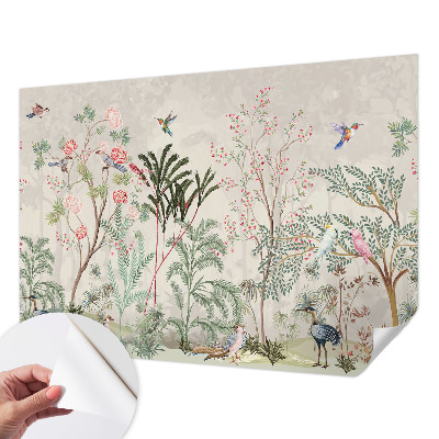 Papel de parede para criança oásis tropical