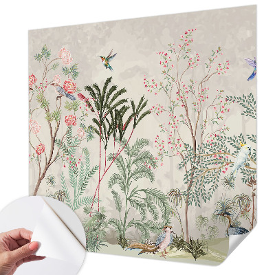 Papel de parede para criança oásis tropical