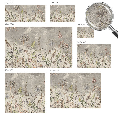 Papel de parede infantil Plantas silvestres