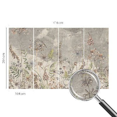 Papel de parede infantil Plantas silvestres