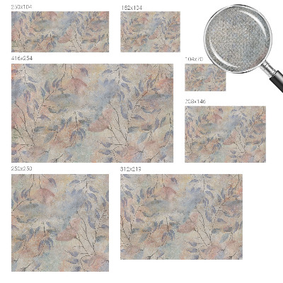 Papel de parede autocolante para sala Folhas abstratas