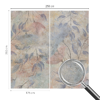Papel de parede autocolante para sala Folhas abstratas
