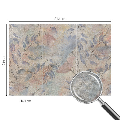 Papel de parede autocolante para sala Folhas abstratas