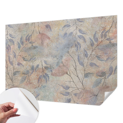 Papel de parede autocolante para sala Folhas abstratas