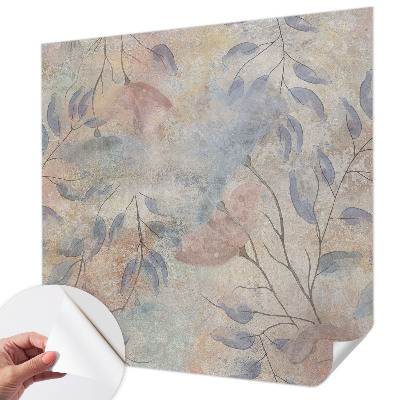 Papel de parede autocolante para sala Folhas abstratas