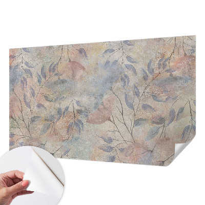 Papel de parede autocolante para sala Folhas abstratas