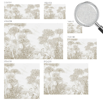 Papel de parede 3D Vegetação tropical